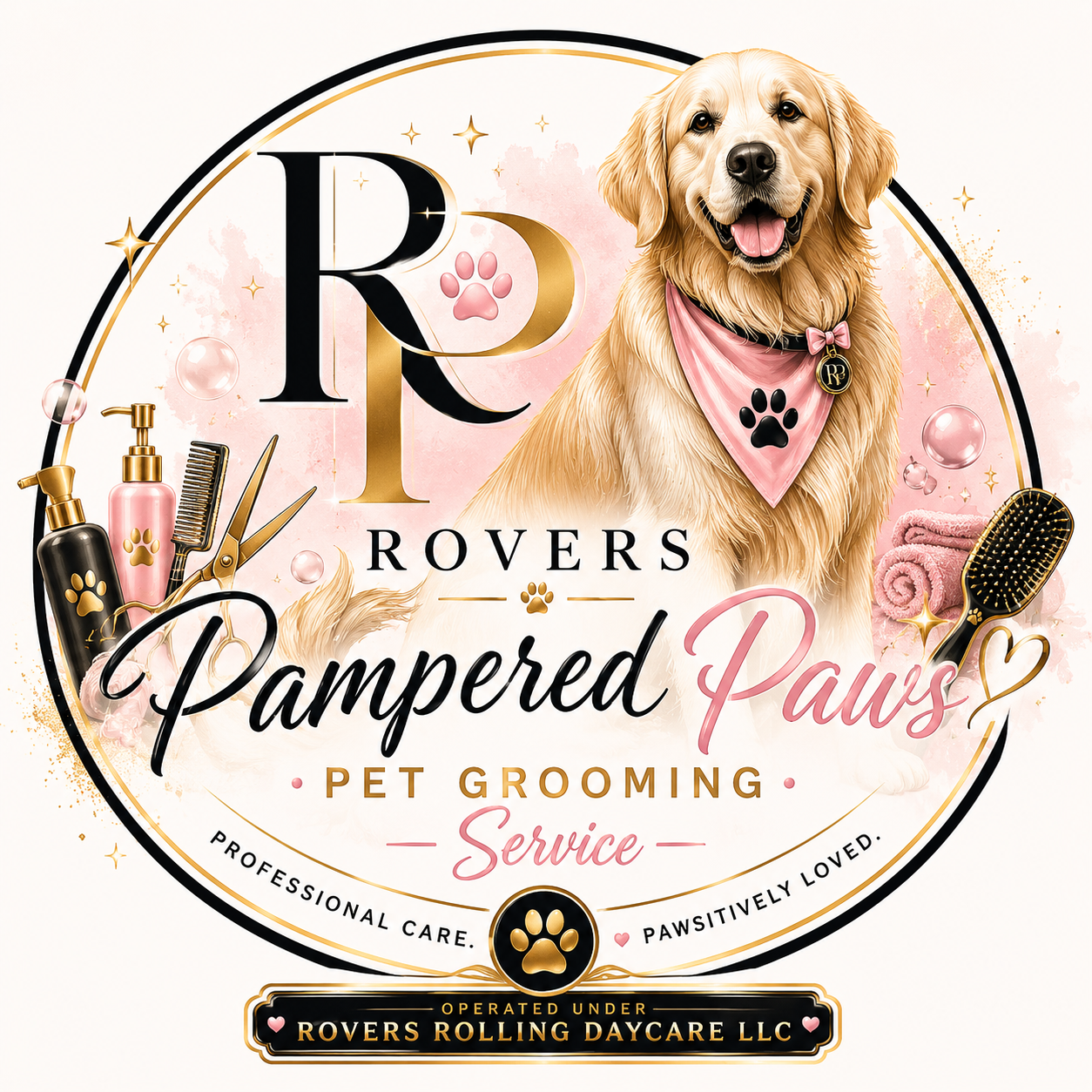 Rovers Pampered Paws Pet Grooming logo